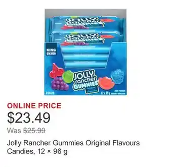 Costco Jolly Rancher Gummies Original Flavours Candies, 12 × 96 g offer