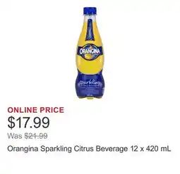 Costco Orangina Sparkling Citrus Beverage 12 x 420 mL offer
