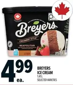 Metro Breyers ice cream offer