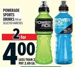 Metro Powerade sports drinks offer