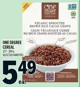 Metro One degree cereal offer
