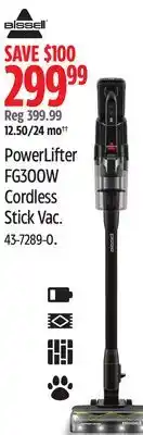 Canadian Tire Bissell PowerLifter FG300W Cordless Stick Vac offer