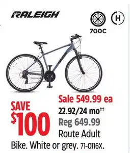 Canadian Tire Route Adult Bike White or grey offer