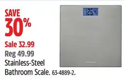 Canadian Tire Accuweight Stainless-Steel Bathroom Scale offer