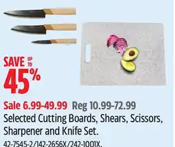 Canadian Tire MASTER Chef Selected Cutting Boards, Shears, Scissors, Sharpener and Knife Set offer