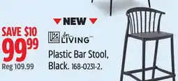 Canadian Tire For Living Plastic Bar Stool, Black offer