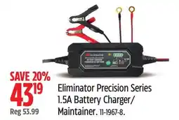 Canadian Tire MotoMaster Eliminator Precision Series 1.5A Battery Charger/ Maintainer offer