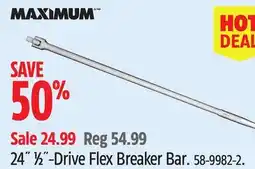 Canadian Tire Maximum 24˝ 1⁄2˝-Drive Flex Breaker Bar offer