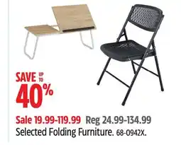 Canadian Tire For Living Selected Folding Furniture offer