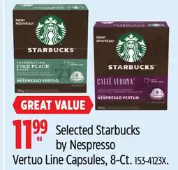 Canadian Tire Selected Starbucks by Nespresso Vertuo Line Capsules, 8-Ct offer