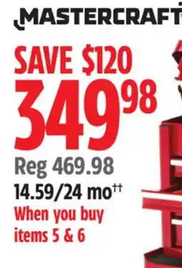 Canadian Tire MASTERCRAFT CHESTS offer