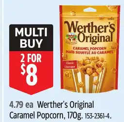 Canadian Tire Werther's Original Caramel Popcorn offer