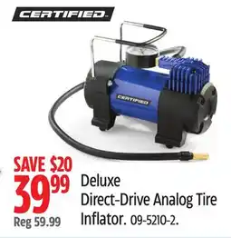 Canadian Tire Certified Deluxe Direct-Drive Analog Tire Inflator offer