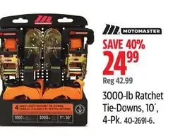 Canadian Tire Motomaster 3000-lb Ratchet Tie-Downs offer