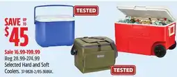 Canadian Tire Outbound Selected Hard and Soft Coolers offer
