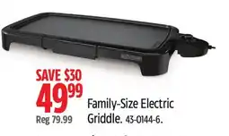Canadian Tire Black + Decker Family-Size Electric Griddle offer
