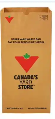 Canadian Tire Yard Waste 2-Ply Paper Bags offer