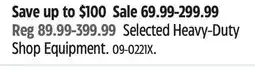 Canadian Tire Maximum Selected Heavy-Duty Shop Equipment offer
