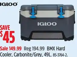 Canadian Tire BMX Hard Cooler, Carbonite/Grey, 49L offer