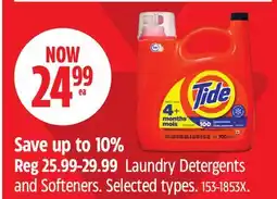 Canadian Tire Ivory Laundry Detergents and Softeners. Selected types offer