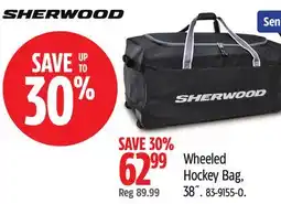 Canadian Tire Sherwood Wheeled Hockey Bag, 38˝ offer