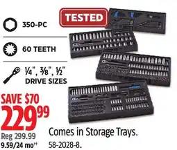 Canadian Tire Mastercraft DRIVE SIZES offer