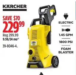 Canadian Tire Karcher ELECTRIC 1.45 GPM 1800 PSI FOAM BLASTER offer