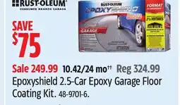 Canadian Tire Rust-Oleum Epoxyshield 2.5-Car Epoxy Garage Floor Coating Kit offer