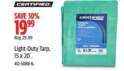 Canadian Tire Certified Light-Duty Tarp, 15 x 20´ offer