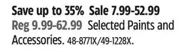 Canadian Tire Selected Paints and Accessories offer