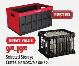 Canadian Tire CleverCrate Selected Storage Crates offer