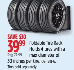 Canadian Tire Foldable Tire Rack offer