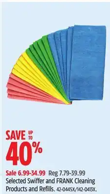 Canadian Tire Selected Swiffer and FRANK Cleaning Products and Refills offer