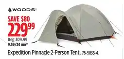 Canadian Tire Woods Expedition Pinnacle 2-Person Tent offer