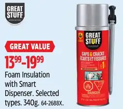 Canadian Tire Great Stuff Foam Insulation with Smart Dispenser offer