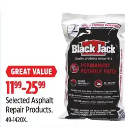 Canadian Tire Selected Asphalt Repair Products offer