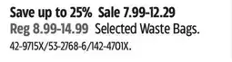 Canadian Tire Selected Waste Bags offer