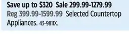 Canadian Tire Breville Selected Countertop Appliances offer