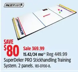 Canadian Tire SuperDeker PRO Stickhandling Training offer