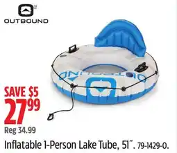 Canadian Tire Outbound Inflatable 1-Person Lake Tube offer