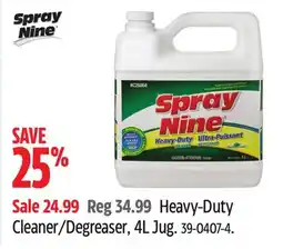 Canadian Tire Heavy-Duty Cleaner/Degreaser, 4L Jug offer