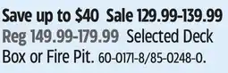 Canadian Tire Keter Selected Deck Box or Fire Pit offer