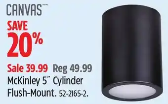Canadian Tire McKinley 5˝ Cylinder Flush-Mount offer