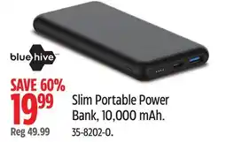 Canadian Tire Bluehive Slim Portable Power Bank, 10,000 mAh offer