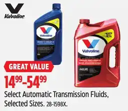 Canadian Tire Select Automatic Transmission Fluids offer