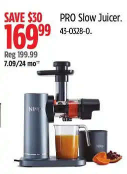 Canadian Tire Ninja PRO Slow Juicer offer