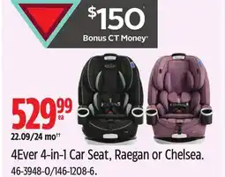 Canadian Tire Graco 4Ever 4-in-1 Car Seat, Raegan or Chelsea offer