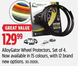 Canadian Tire AlloyGator Wheel Protectors, Set of 4 offer