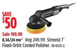 Canadian Tire Simoniz 7˝ Fixed-Orbit Corded Polisher offer