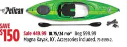 Canadian Tire Pelican Magna Kayak, 10´. Accessories included offer